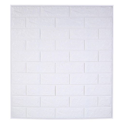 Панель ПВХ самоклеящаяся TAKE IT EASY «Кирпич», 770×700×2 мм, цвет белый