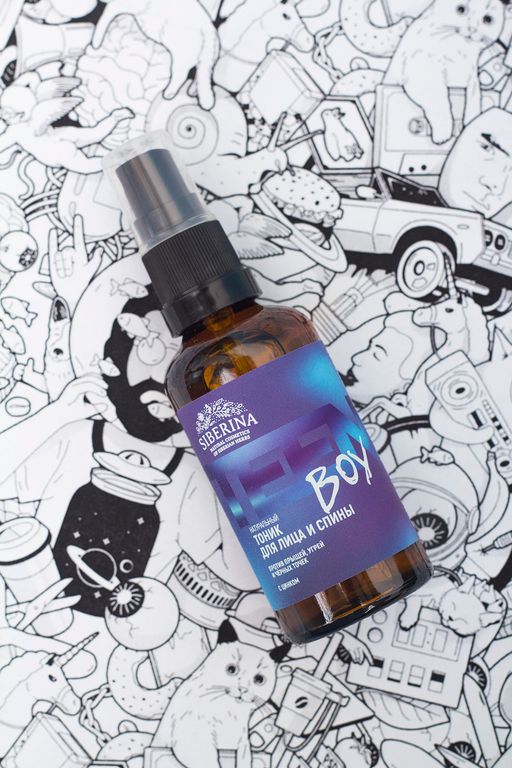 Тоник для лица и спины против прыщей, угрей и чёрных точек с цинком - Siberina фото 5