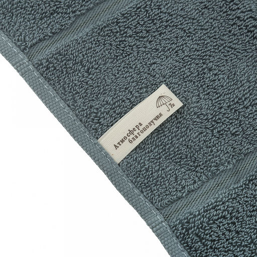 Полотенце махровое "Комфорт" 50х90см, хлопок 100%, лазурный (Китай)