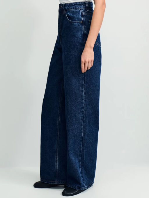 Джинсы wide leg с высокой посадкой / Zarina  фото 4
