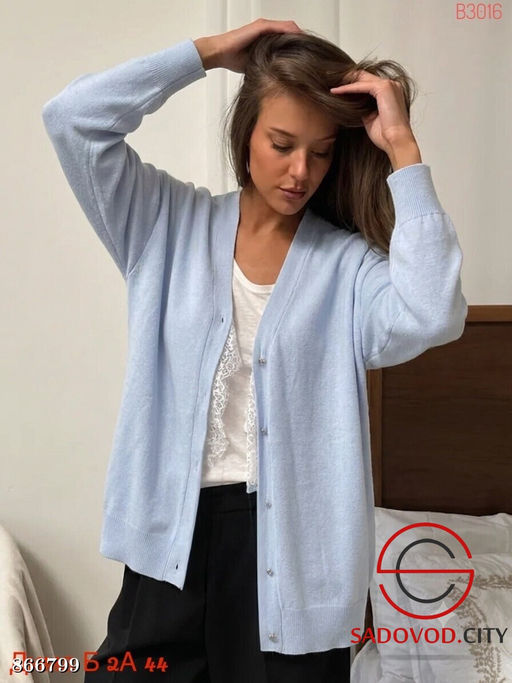 Женский однотонный кардиган - Fiona фото 2