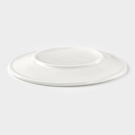 Тарелка фарфоровая пирожковая с утолщённым краем White Label, d=15 см, цвет белый - Доляна фото 6
