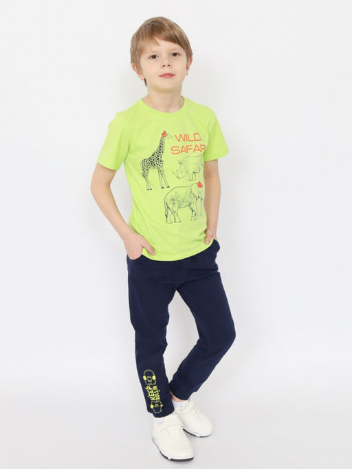 CRB wear/ HSKB 63832-36 Футболка для мальчика,лайм/Ex.Cherubino  фото 4