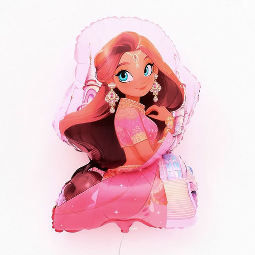 Цена за 2 шт. Воздушный шар фольгированный 26" «Принцесса в розовом»