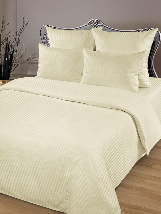 Простыня Страйп-сатин 1х1 Шампань