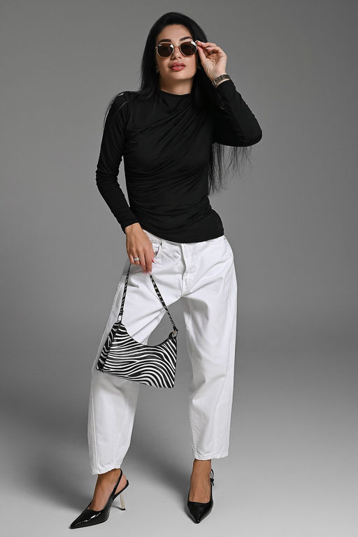 Лонгслив с драпировкой