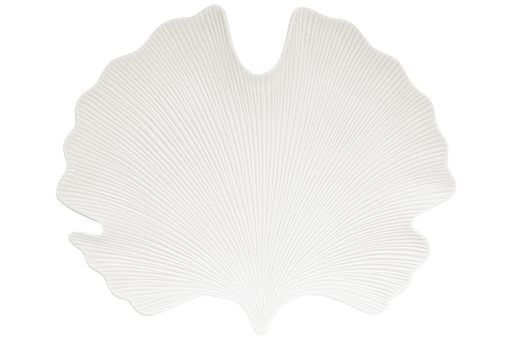 Блюдо-листок гинкго Мадагаскар, белое, 35 х 29 см - Easy life фото 2