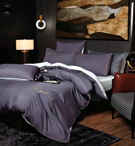 КПБ Candies однотонный с вышивкой на резинке по кругу CANOVR019 1.5 спальный