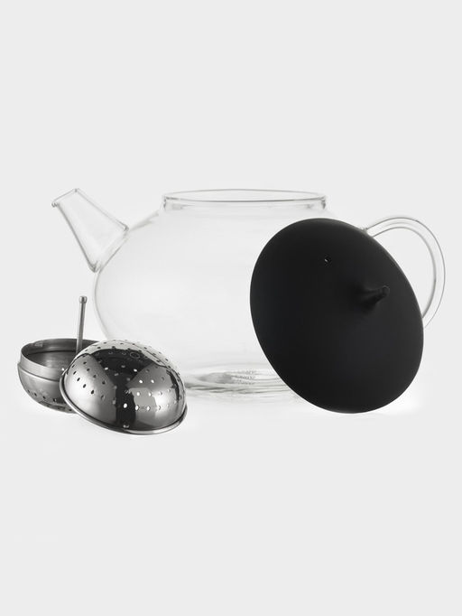 Чайник заварочный Magistro «Дроппер», 1 л, 22×14 см, с металлическим ситом, стекло, прозрачный