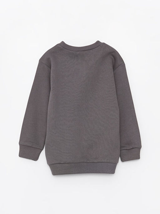 Bisiklet Yaka Uzun Kollu Bask?l? Erkek Bebek Sweatshirt - Waikiki фото 2