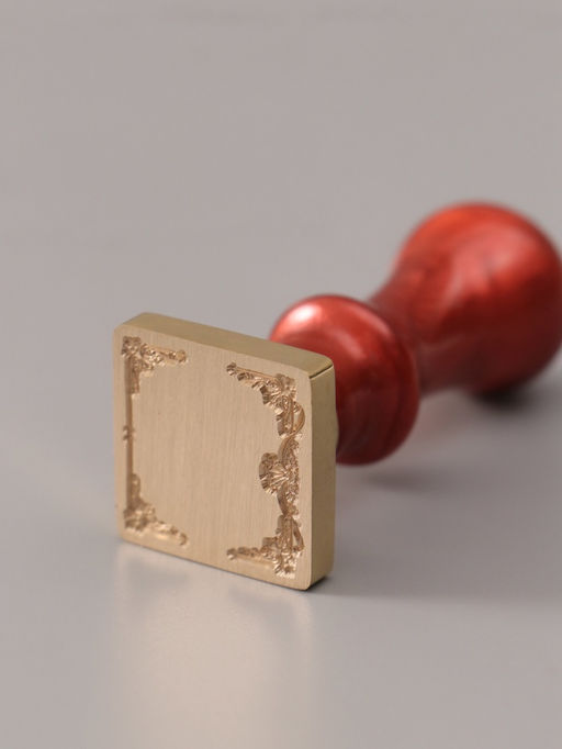 Печать для сургуча с пластиковой ручкой «Фигурная рамка», 6.3×2.5×2.5 см