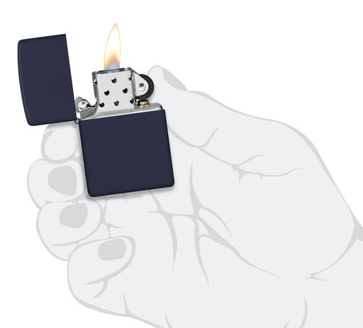 Зажигалка ZIPPO с темно-синем матовым покрытием | Navy Matte 239  фото 5
