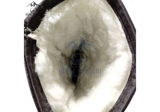 Монголки коричневые с замком, войлочная подошва, - Мирунт фото 15