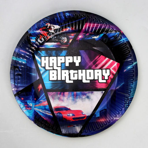Набор бумажной посуды HAPPY BIRTHDAY in san andreas - Страна карнавалия фото 3
