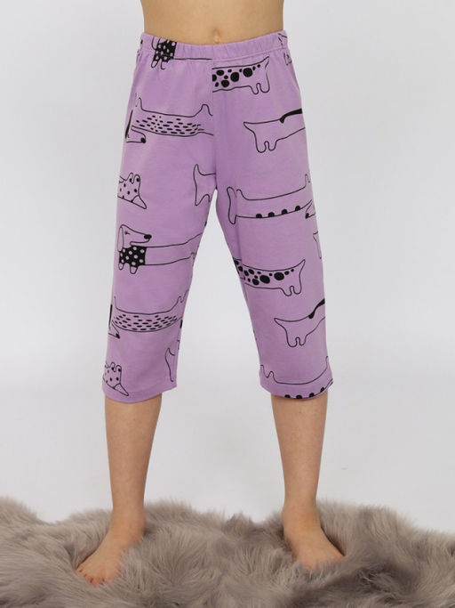 CRB wear/CSJG 50173-45 Пижама для девочки (футболка, бриджи),лаванда/Ex.Cherubino  фото 5