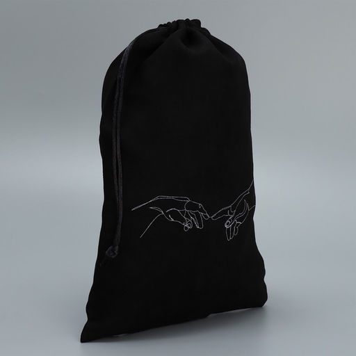 Цена за 5 шт. Мешочек подарочный замшевый «Касание», 20×30 см ±1.5 см