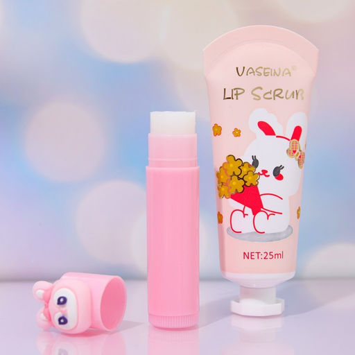 Набор клубничный: скраб для губ и вазелин для губ - Simaland фото 4