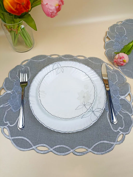 Набор плейсмат серые 35*45 см OLS-918-3