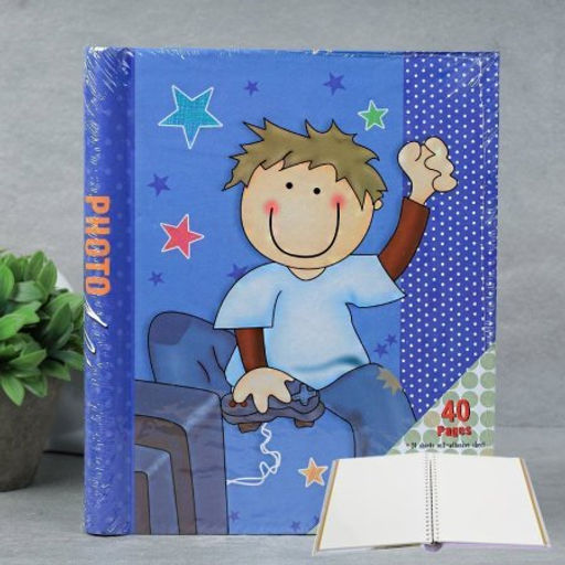 Фотоальбом магнитный 20 листов Дети / 031N /уп 40/микс 4 вида (Розовый) - Галеонтрейд фото 5