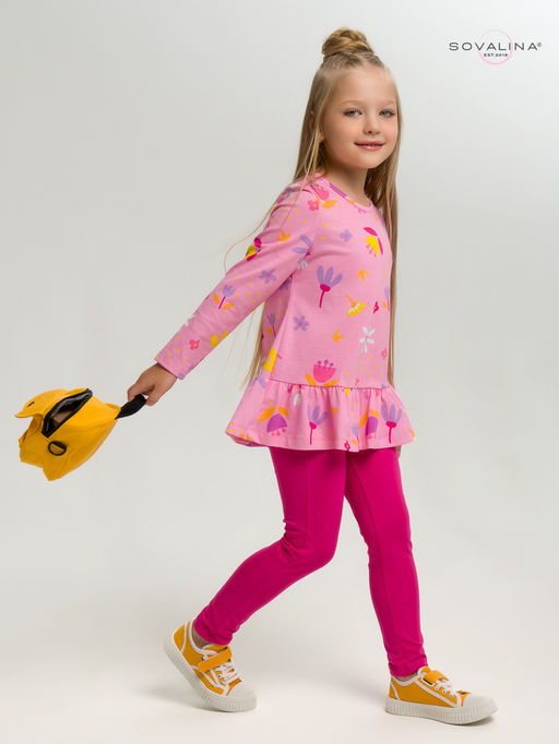 Костюм Алиса цветы барби-фуксия - Sovalina фото 17