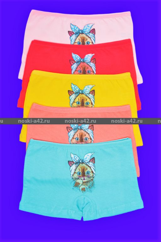 Цена за 5 шт. Трусы для девочек Турция арт. 179347 (116426, 179392, 179949) шортиками 4 (6-7 лет) - For you фото 2