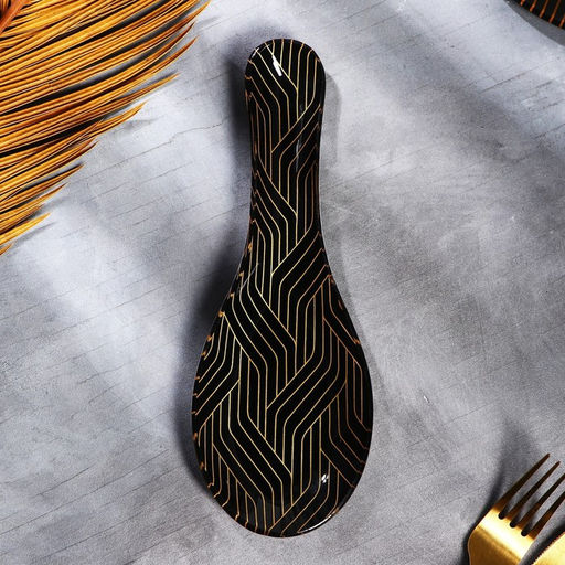 Подставка под ложку стеклянная «Геометрия», 21.4×7.5