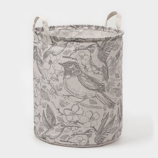 Корзина для белья Доляна Узор, 3542 см, бежевая фото 3