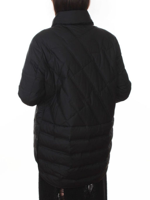 H24-328 BLACK Куртка пуховая облегченная женская (белый утиный пух) - Fashion фото 6