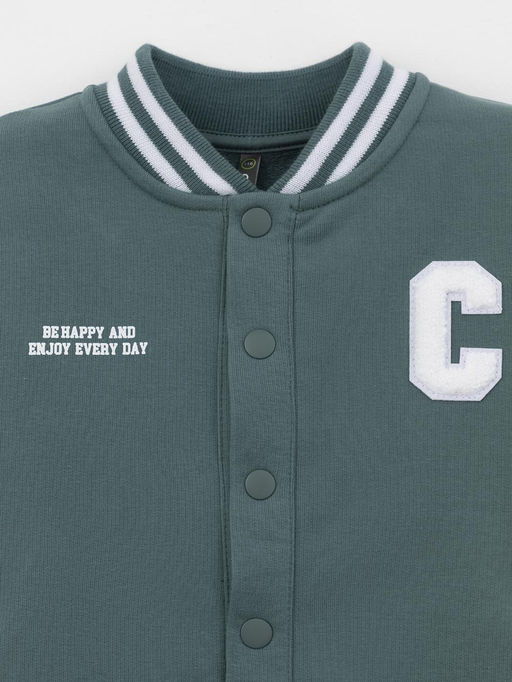 КР 302678/темный малахит жакет (бомбер) для мал