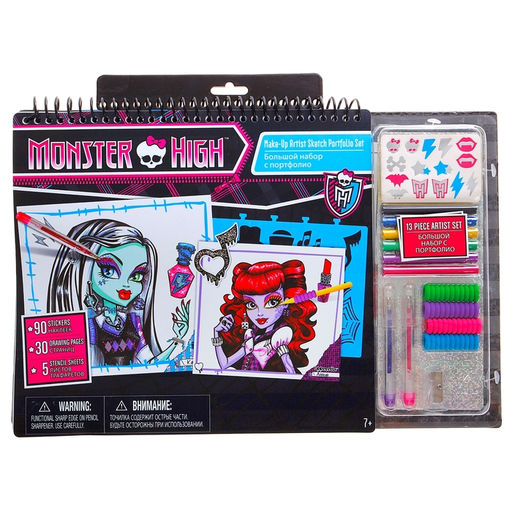 Большой набор для творчества "Уроки макияжа в Школе Монстров", с 7 лет