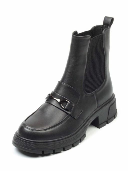 01-5251-1 BLACK Ботинки демисезонные (искусственная кожа, байка) - No name фото 5