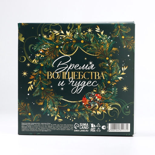 Подарочный набор новогодний, ежедневник А6, 80 листов, термостакан 250 мл «Сказочный»