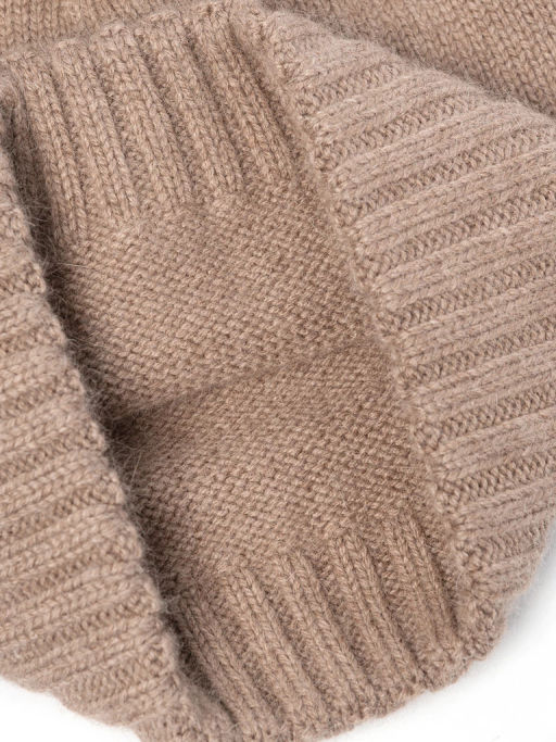 Шапка жен. шерсть+анг+нейл LB-A53060 taupe - Labbra фото 7