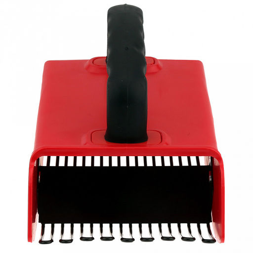 Марья (Maria) Комбайн (контейнер) плодосборник Финский M для ягод, 22х13х13,5см, с заслонкой, пластик/металл/обрезиненная ручка (подходит для всех типов ягод), цвет - красный (Китай) - Домашняя мода фото 4