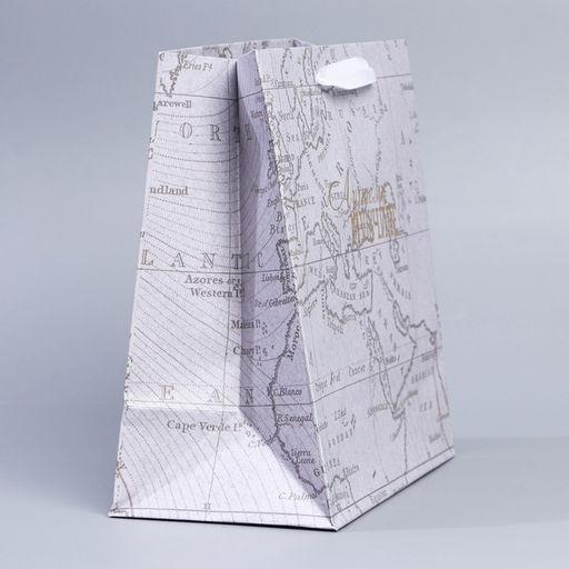 Пакет крафтовый квадратный Весь мир твой, 22 22 11 см - Дарите счастье фото 3