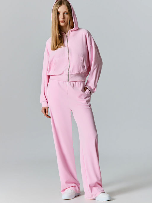 Брюки женские розовые велюровые - Mark formelle фото 4