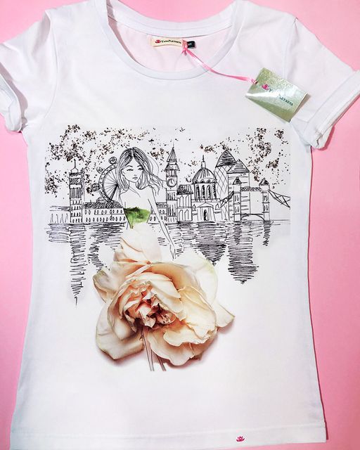 Эксклюзивная футболка Yana Pletneva упаковка плотный Zip пакет!