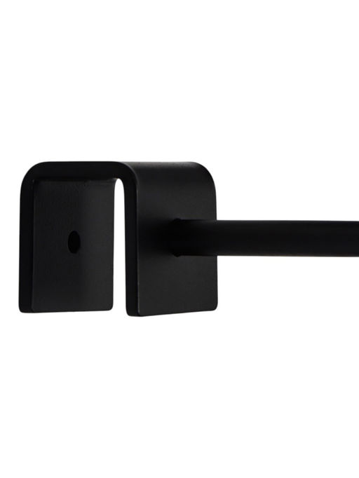 Кронштейн для кашпо, d=10 см, металлический, настенный, чёрный