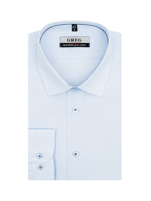 Сорочка мужская длинный рукав GREG 211/231/0759/ZV/1p  фото 2