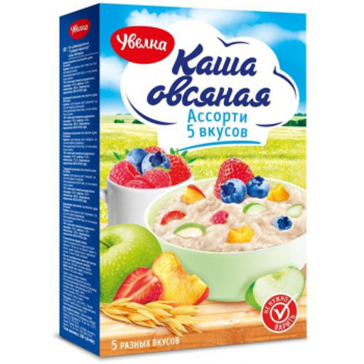 У Каша Овсян Ассорти 5 вкусов 40г