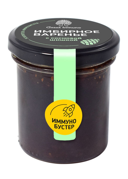 Варенье имбирное с сосновой шишкой Cedar Immuno, 170 г - Сибирский кедр фото 2