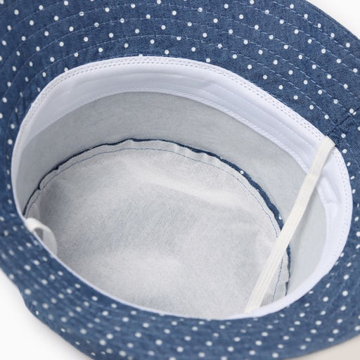 Панама детская MINAKU «Горошек», размер 44-46, синяя