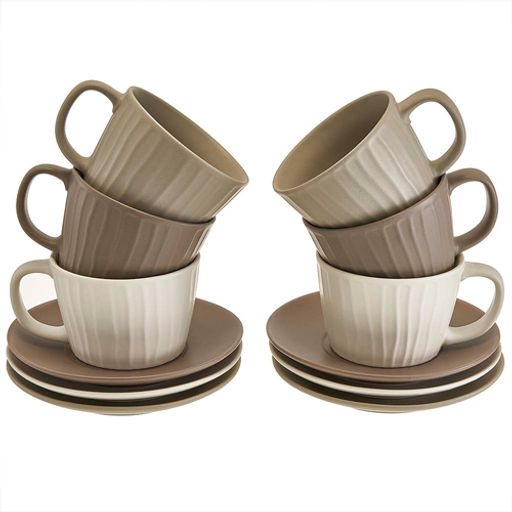 Ф11-062P/6 Чайный набор 12 пр. (240 мл) в цветной коробке "Granite" (8)