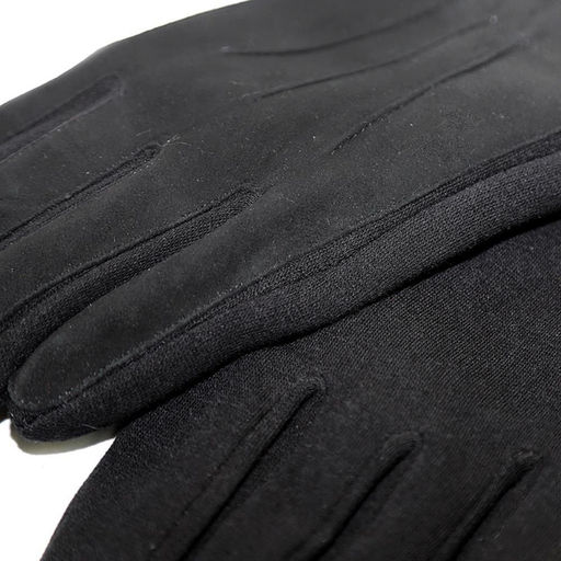 Перчатки мужские трикотажные с замшевой вставкой - Buro фото 2