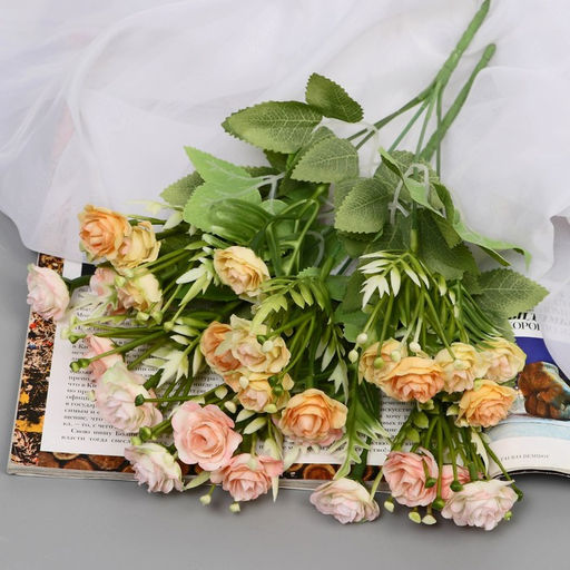 Букет искусственный «Роза Агата», 30 см, МИКС