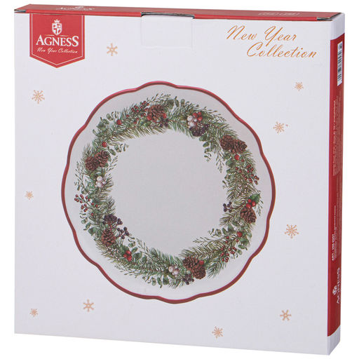 ТАРЕЛКА ОБЕДЕННАЯ AGNESS CELEBRATION 24,5*2,5 СМ (КОР=16ШТ.) фото 2