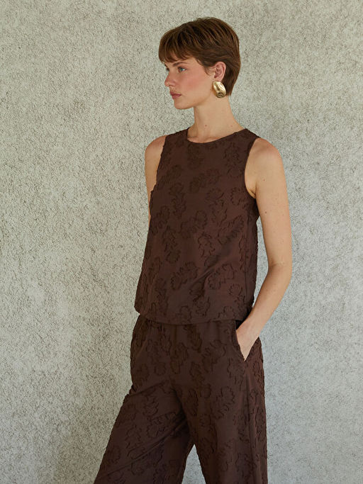 Bisiklet Yaka Nak??l? Bluz