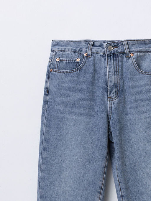 Джинсы прямые женские голубые - Mark formelle фото 5