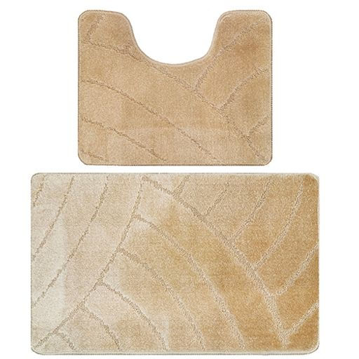 Комплект ковриков для в/к BANYOLIN CLASSIC из 2 шт 55х90/55х45см (бежевый)