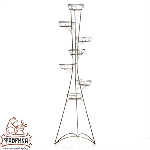 Подставка для цветов Классика 10-007 на 7 цветов - Фабрика интерьерной ковки фото 2